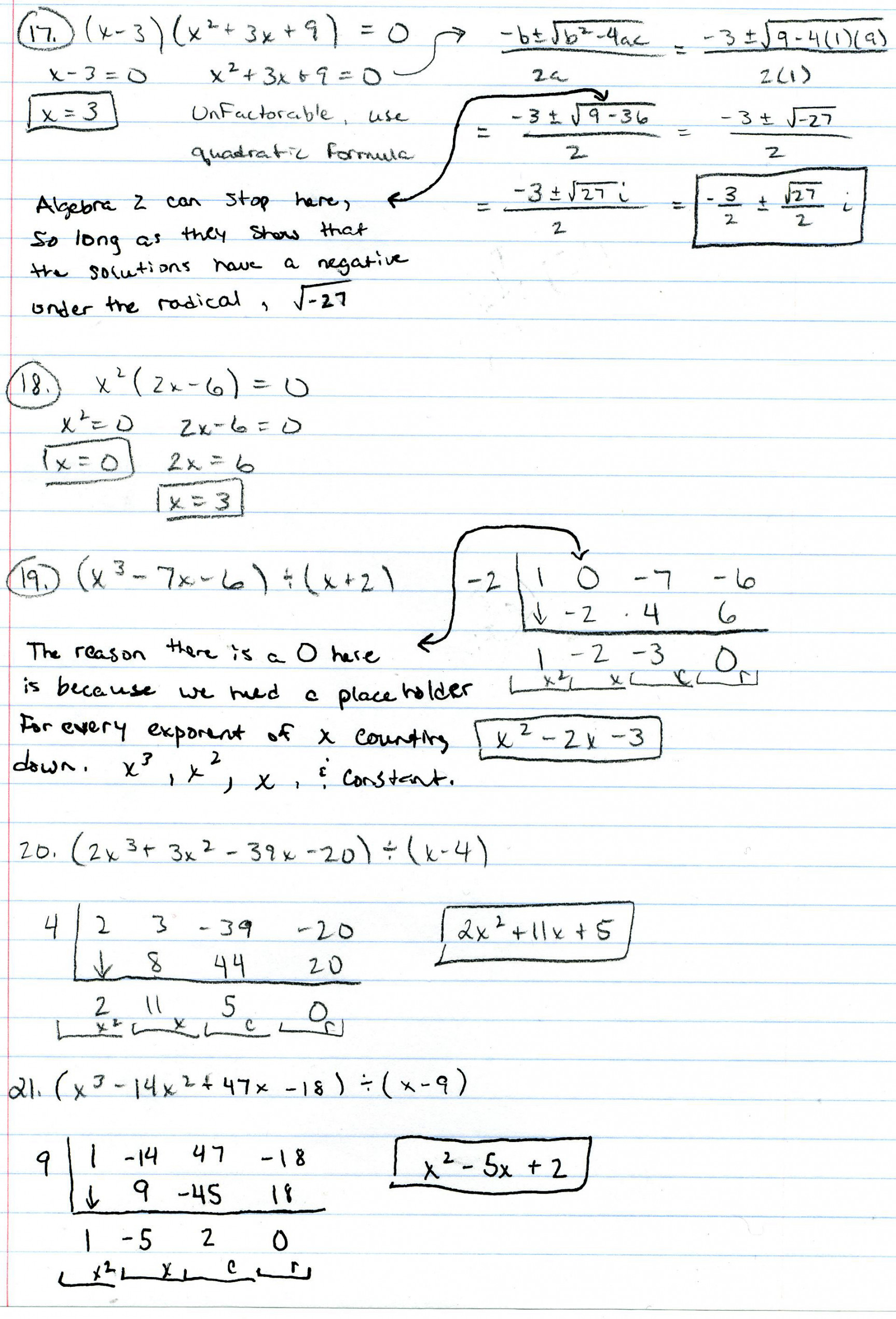 Algebra  PDFs — Mr