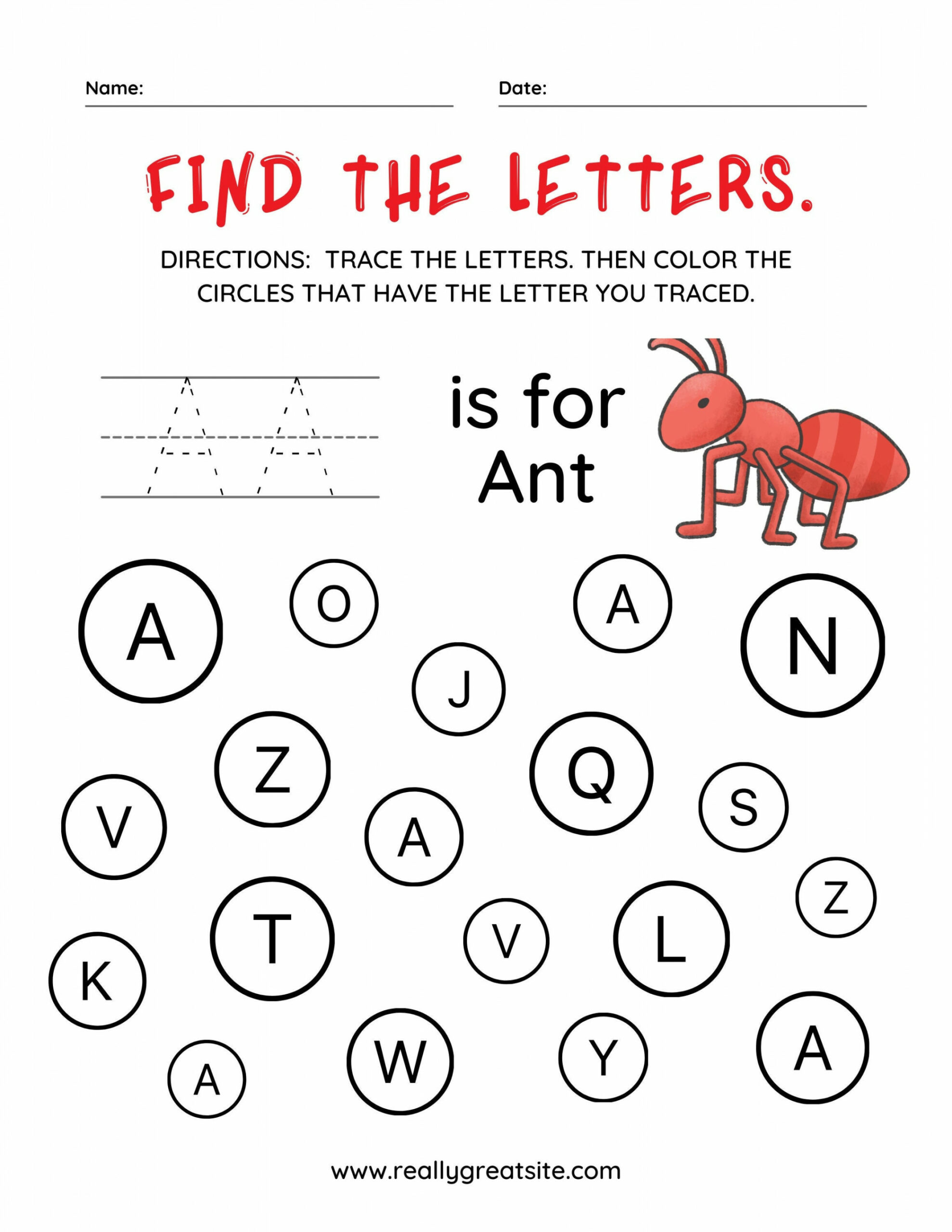 Alphabet Find the Letter Printable Worksheets - Etsy UK