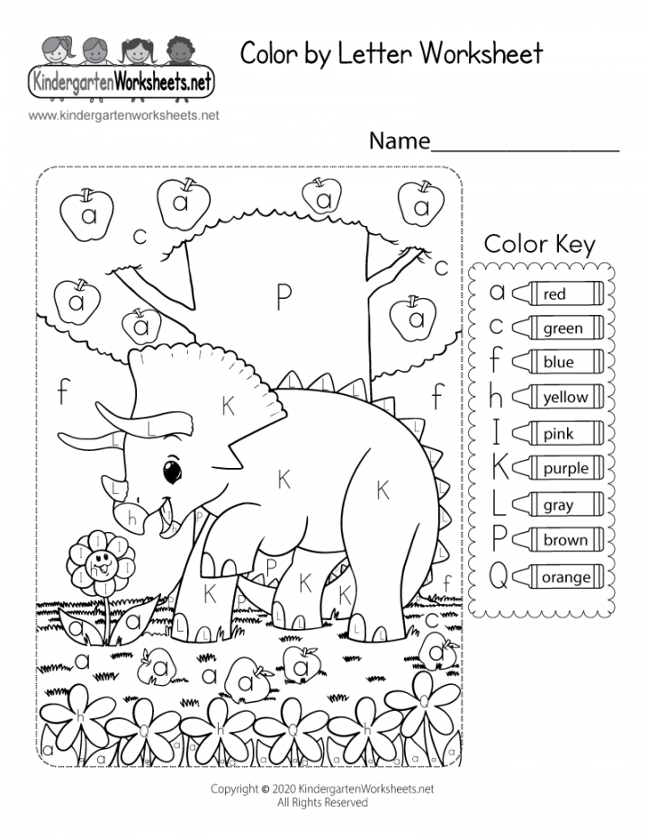 Color by Letter Worksheet - Free Printable, Digital, & PDF