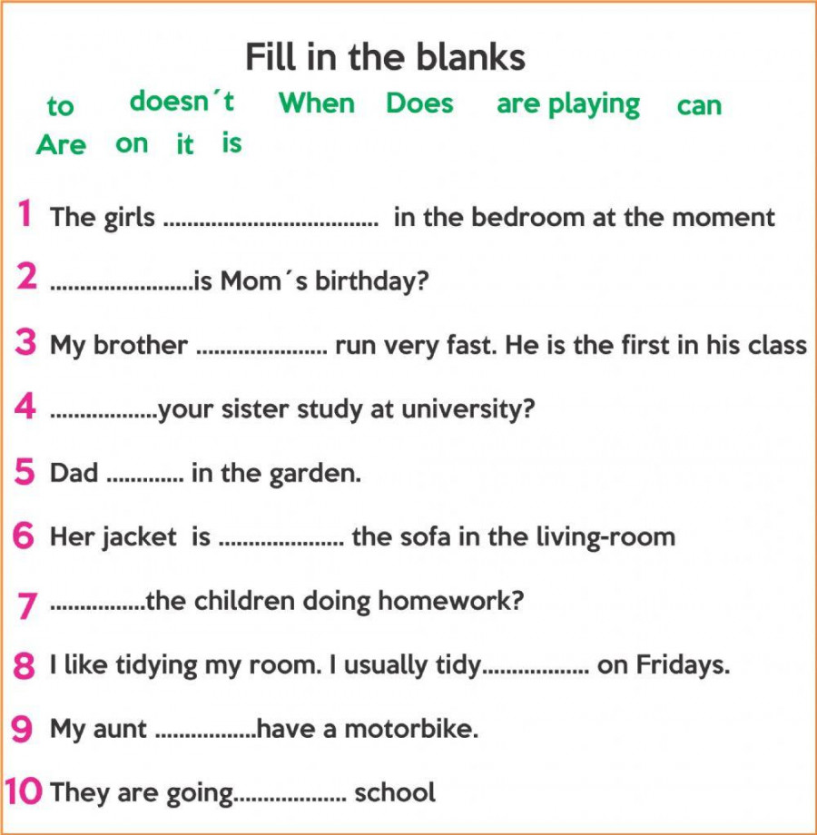 Fill in the blanks online pdf worksheet  Live Worksheets