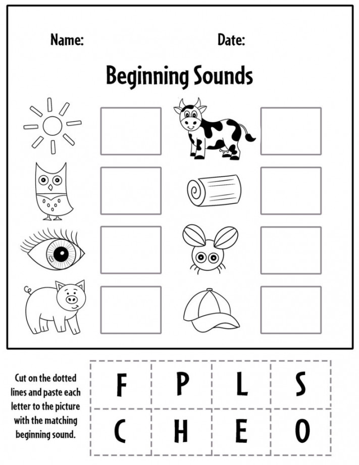 Free Beginning Sounds Worksheets for Preschool ⋆ The Hollydog Blog