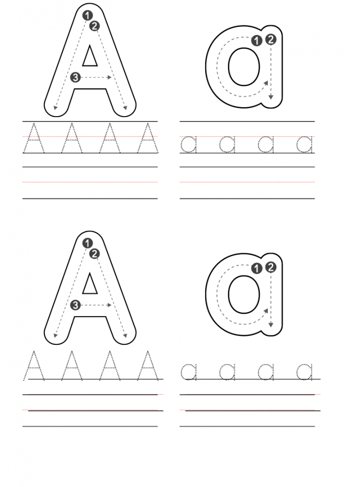 Free Preschool Letter A Worksheets Printable PDF