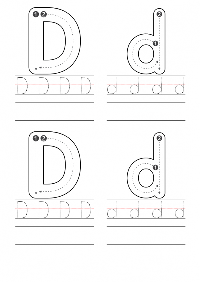 Free Preschool Letter D Worksheets Printable PDF