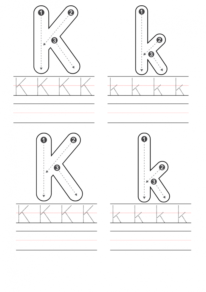 Free Preschool Letter K Worksheets Printable PDF