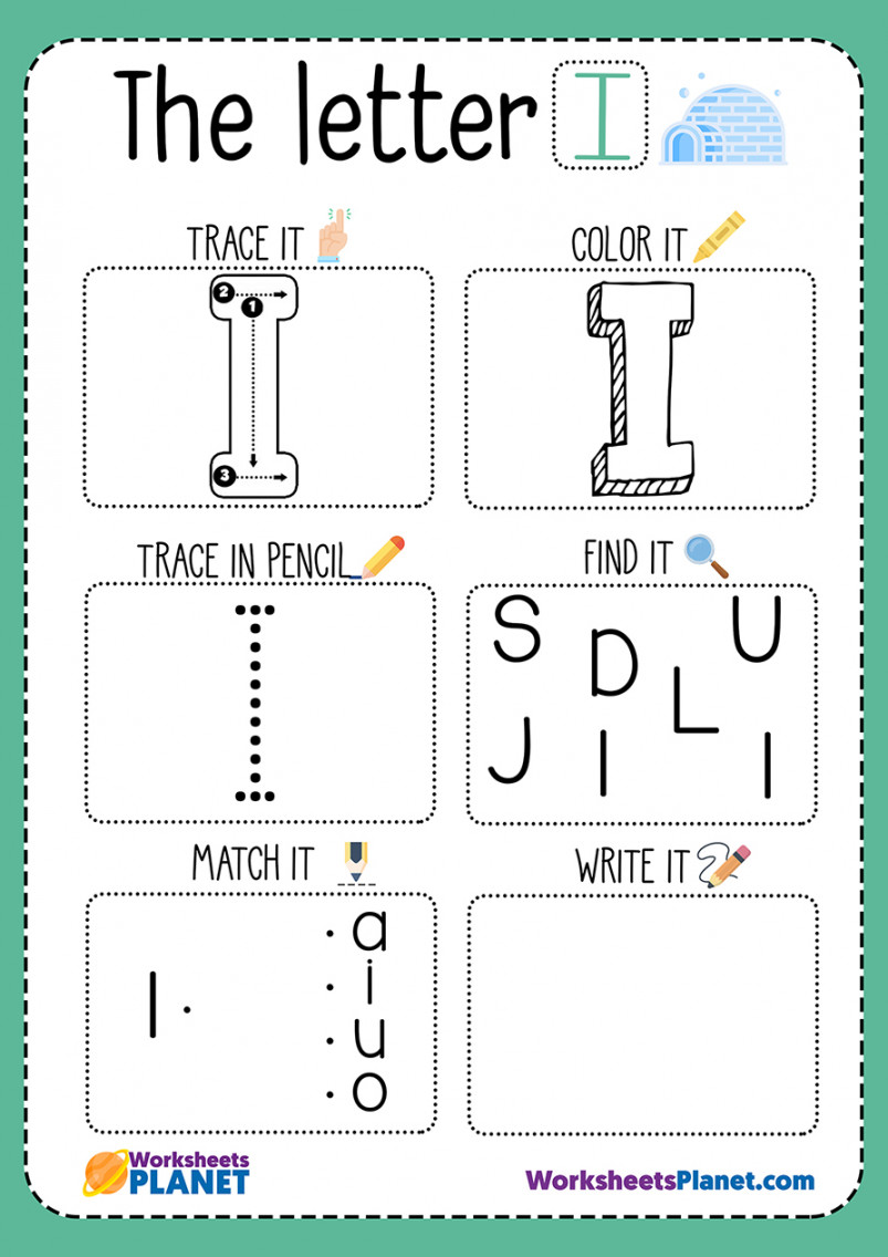 Letter I Worksheet