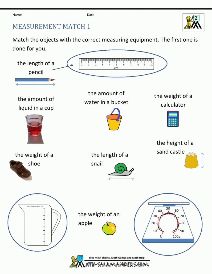 nd Grade Measurement Worksheets