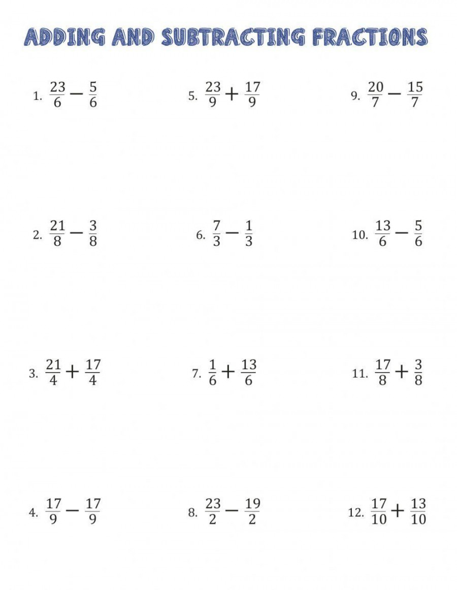 Operations with fractions worksheet  Live Worksheets