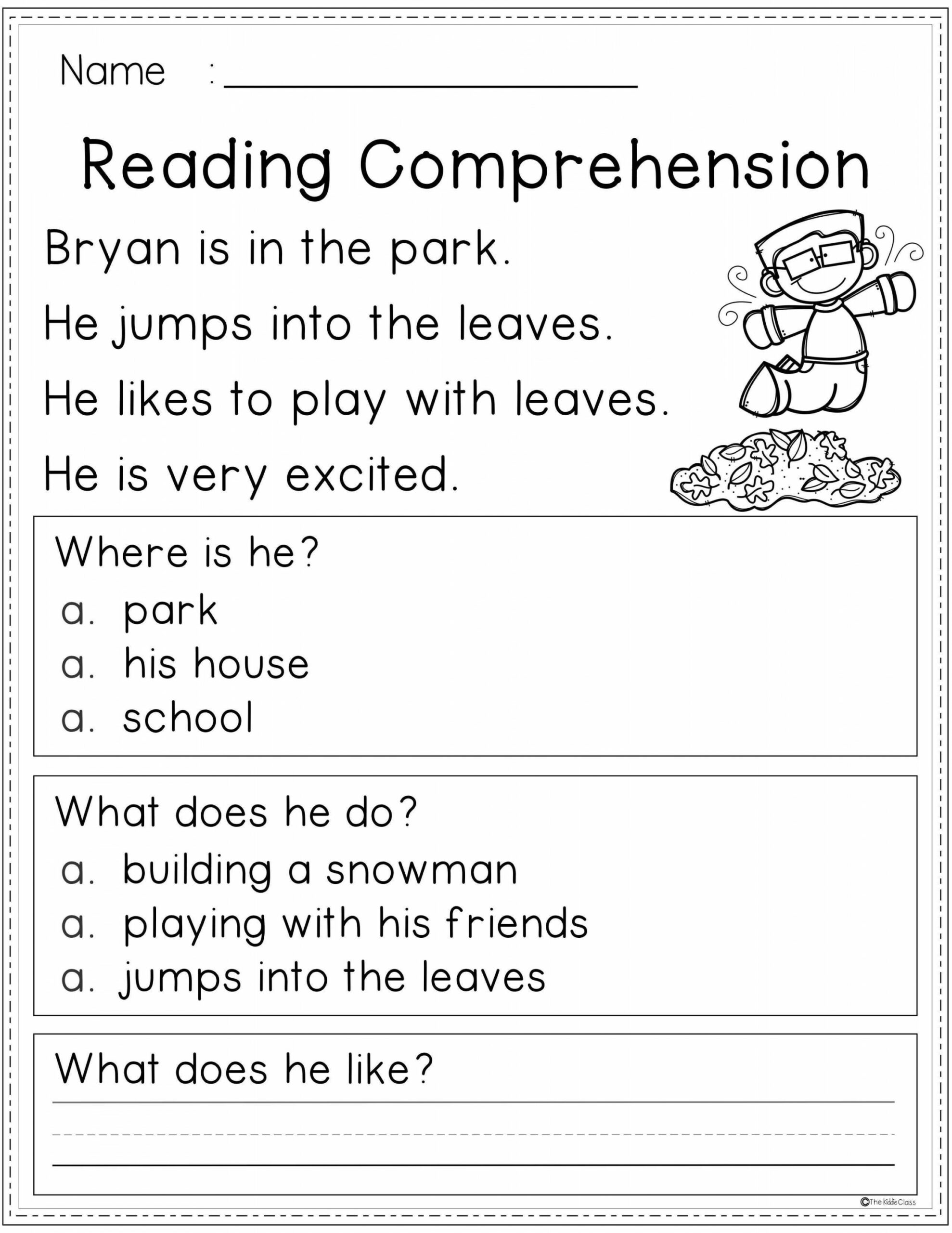 Pin on Reading comprehension kindergarten