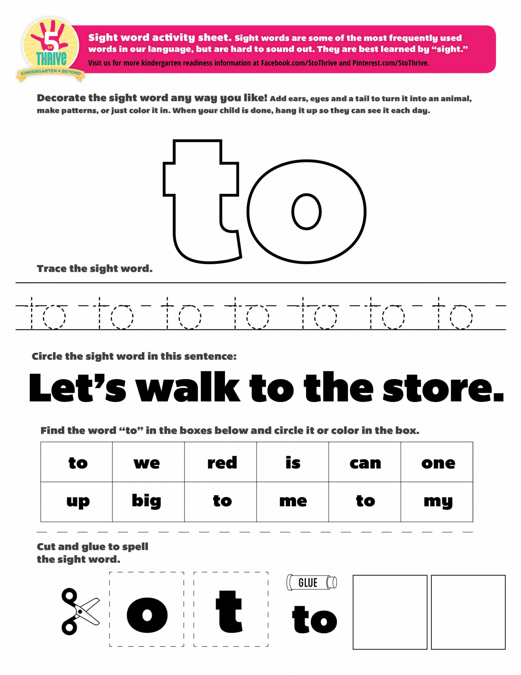 Pin on sight word printables and more!