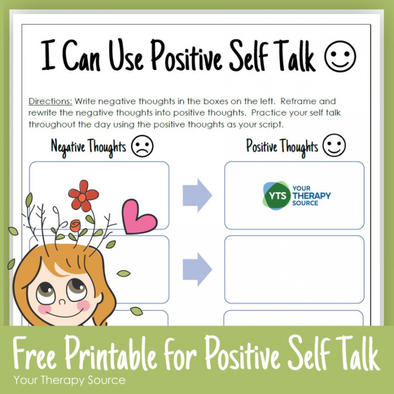 Positive Self Talk for Kids - Your Therapy Source