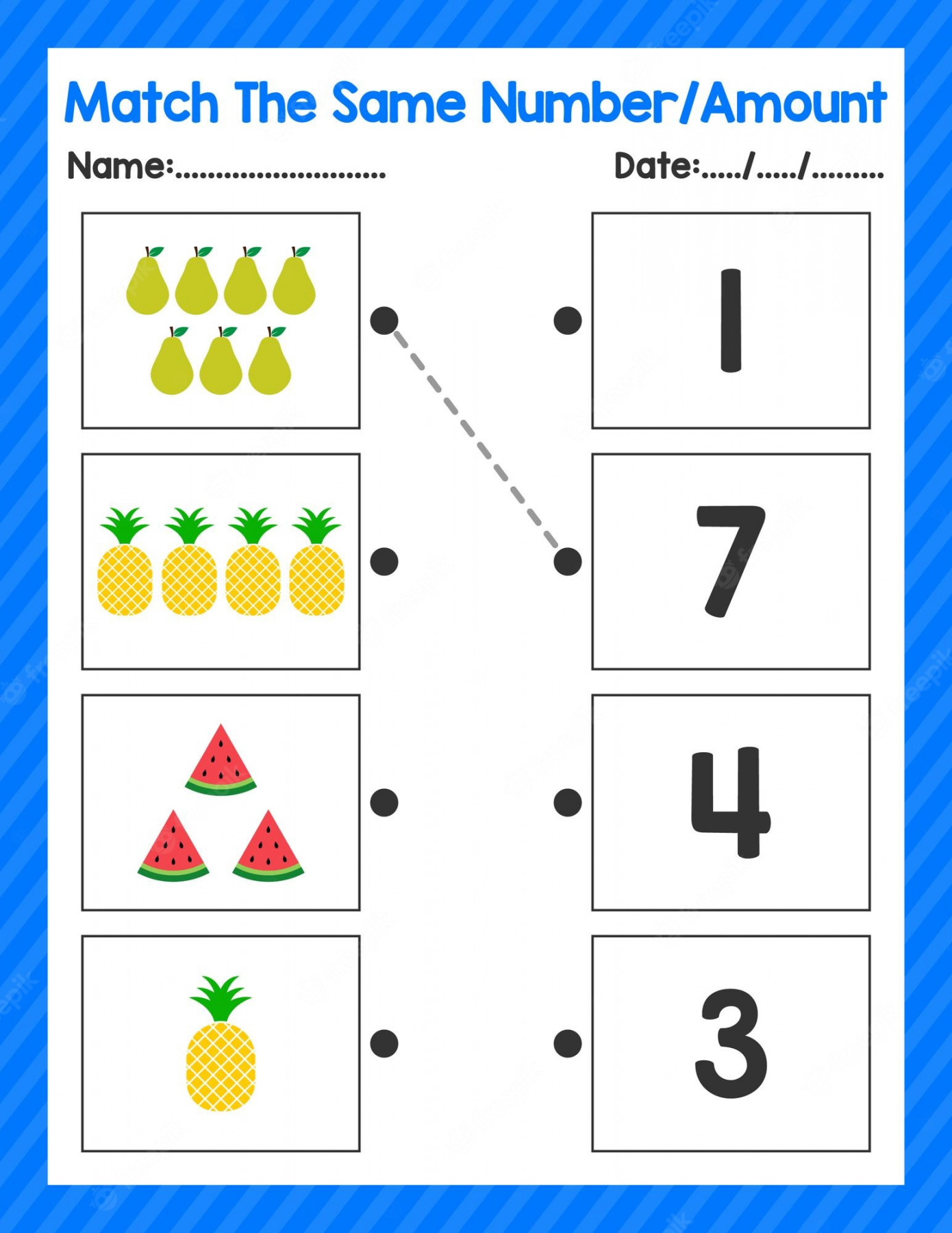 Premium Vector  Back to school match the same number beginning