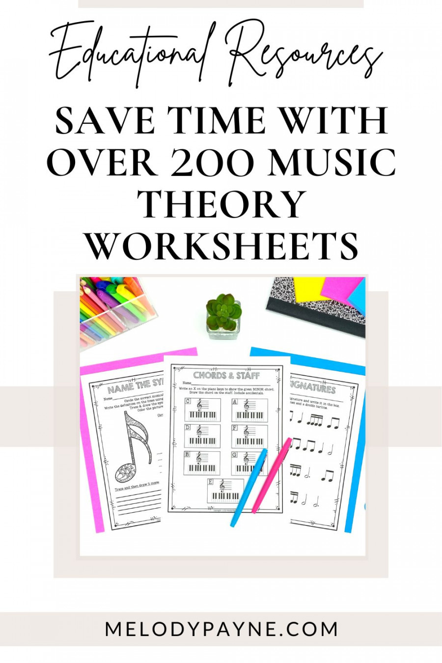 Save Time With Over  Print-and-Go Music Theory Worksheets