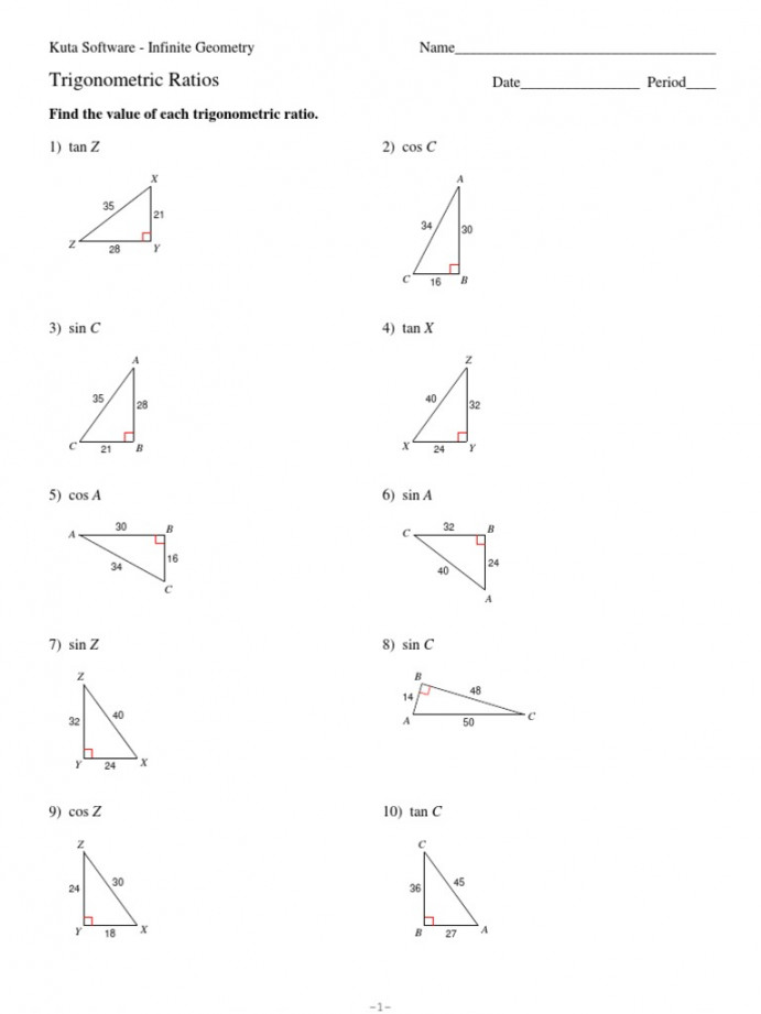 Trigonometric Ratios  PDF  Sine  Trigonometric Functions