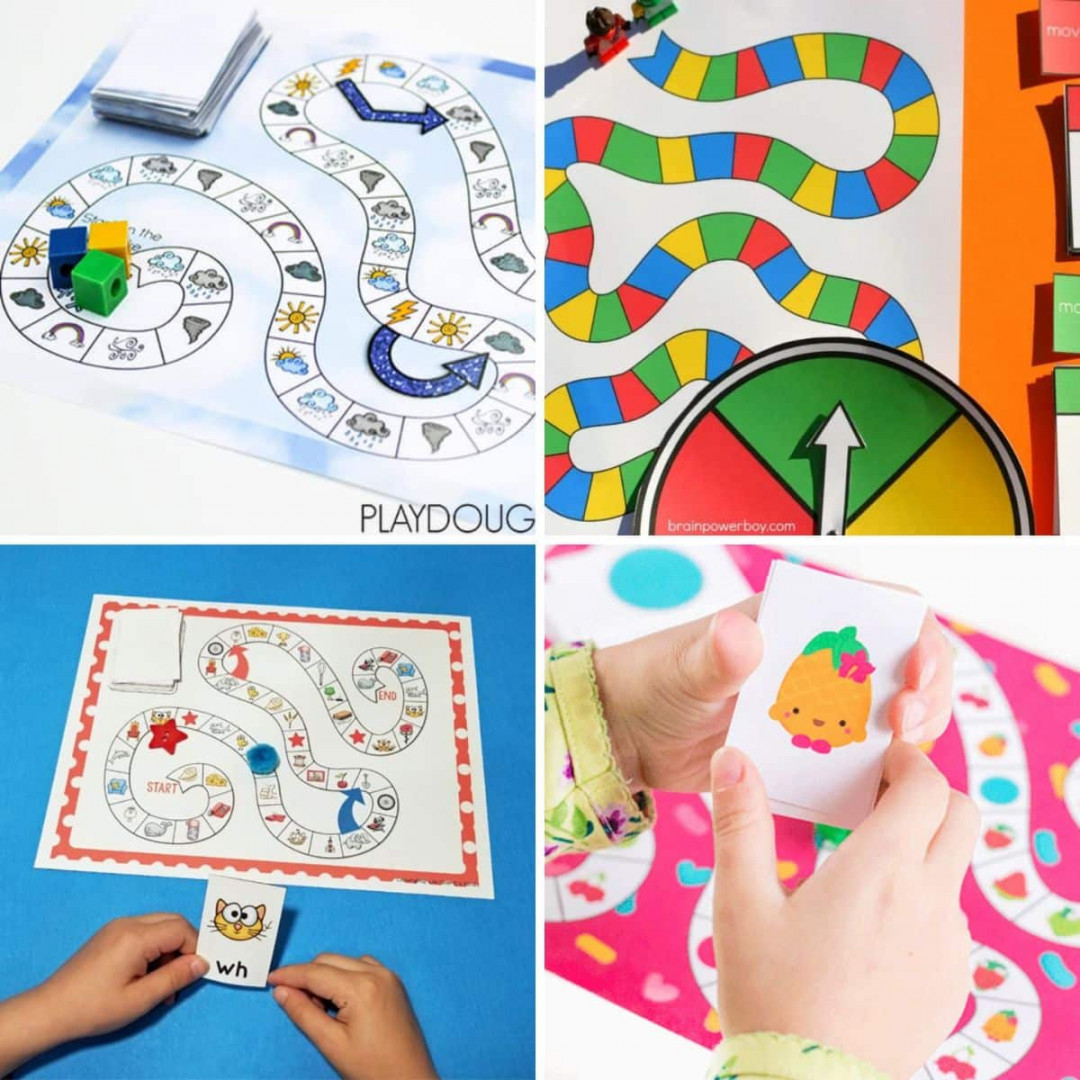 Adorable Printable Board Games for Kids - Playtivities