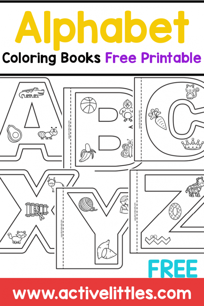 Alphabet Coloring Books Free Printable (Uppercase Version