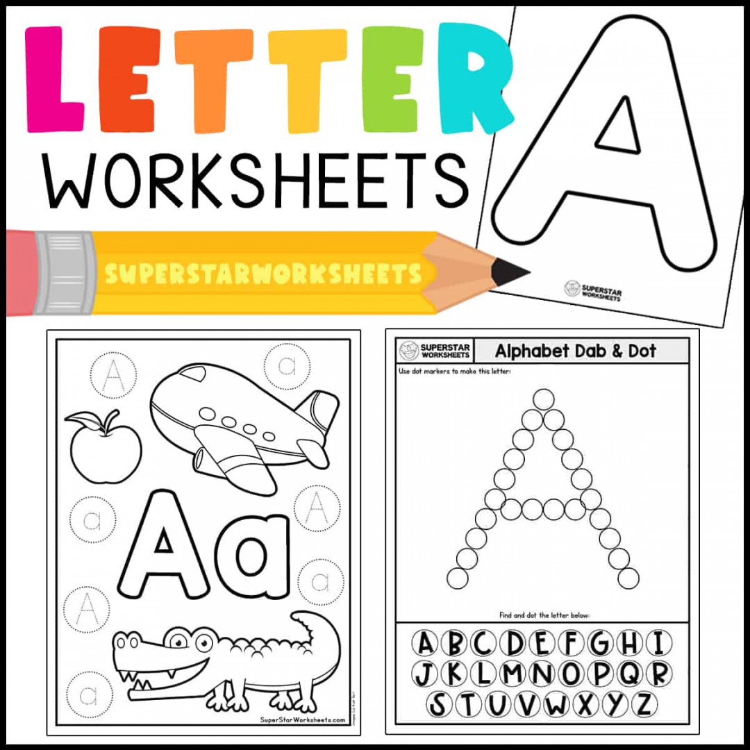 Alphabet Worksheets - Superstar Worksheets