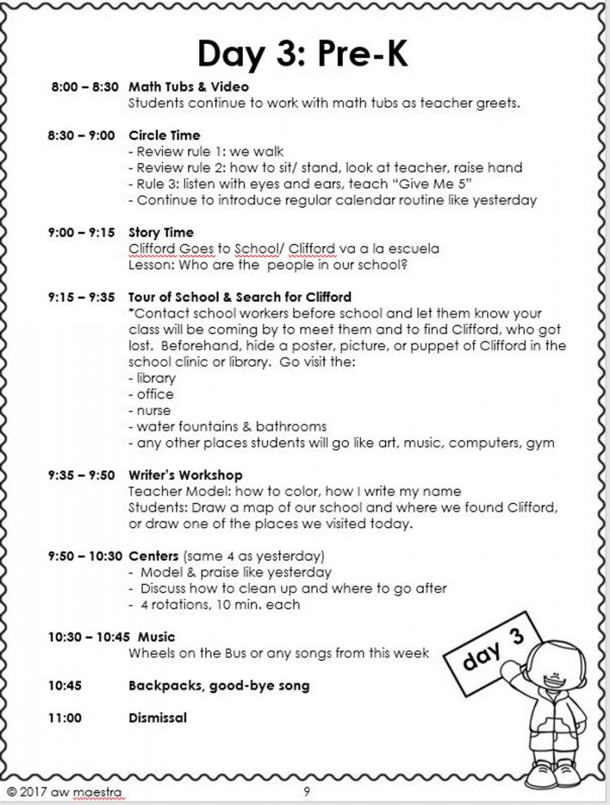 Back to School Pre-K Lesson Plans for the st Week - Amped Up Learning