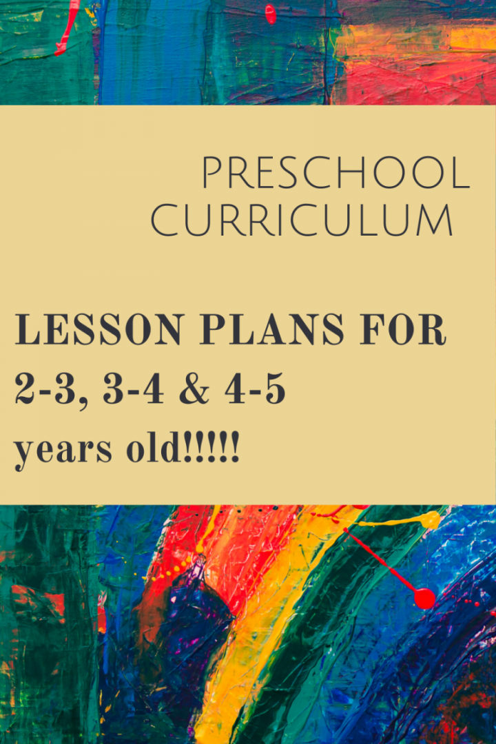 BEST FREE PRESCHOOL CURRICULUM LESSON PLANS FOR AGES - YEARS OLD