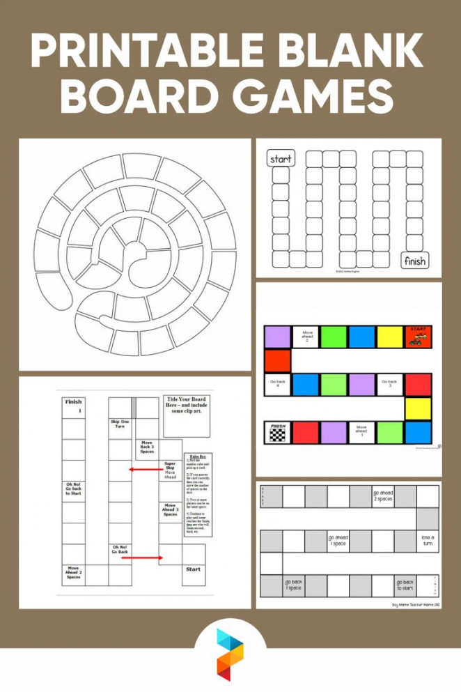 Best Free Printable Blank Board Games for Free at Printablee