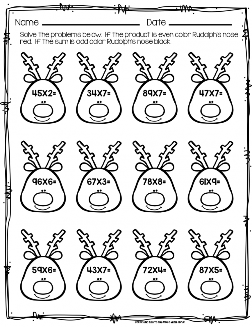 Christmas Math Printables