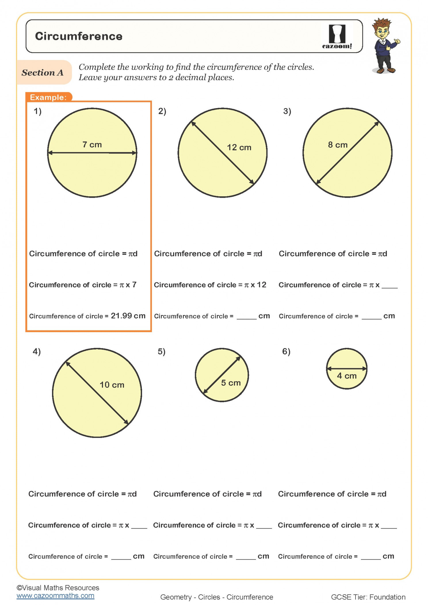 Circumference Worksheet  Fun and Engaging PDF Worksheets