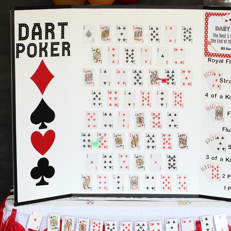 DIY Dart Poker Game  Fun