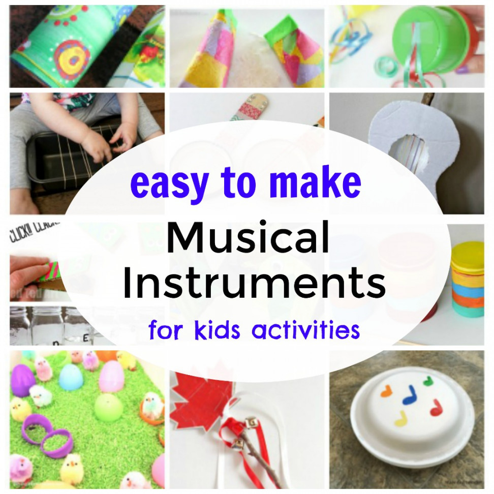 Easy to Make Instruments for Preschool Music Activities