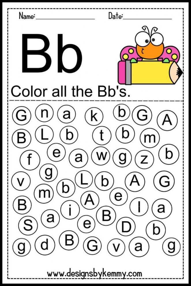 Find The Letter b Worksheet  Flash Card  Letter find worksheets