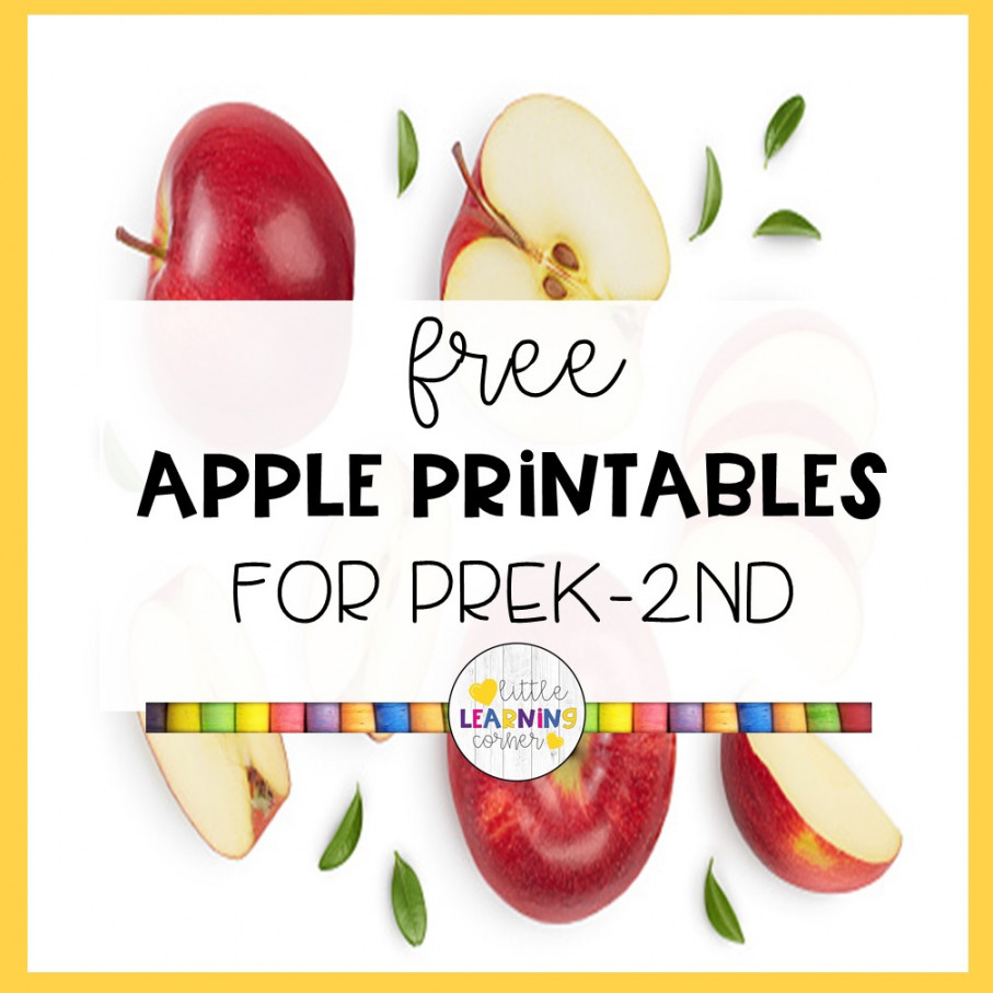 Free Apple Printables, Worksheets, and Activities - Little