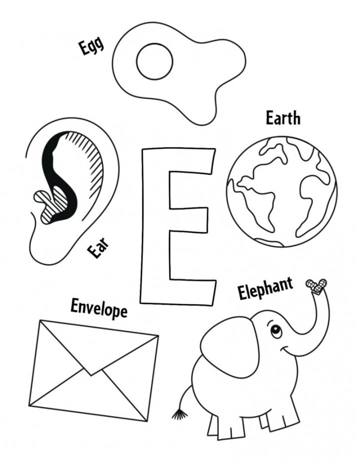 FREE Letter E Worksheets for Preschool! ⋆ The Hollydog Blog