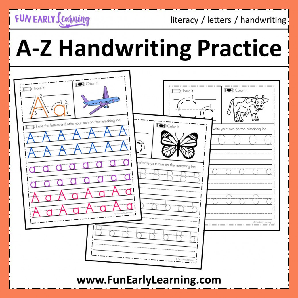 Free Letter Tracing Worksheets - A-Z Handwriting Practice