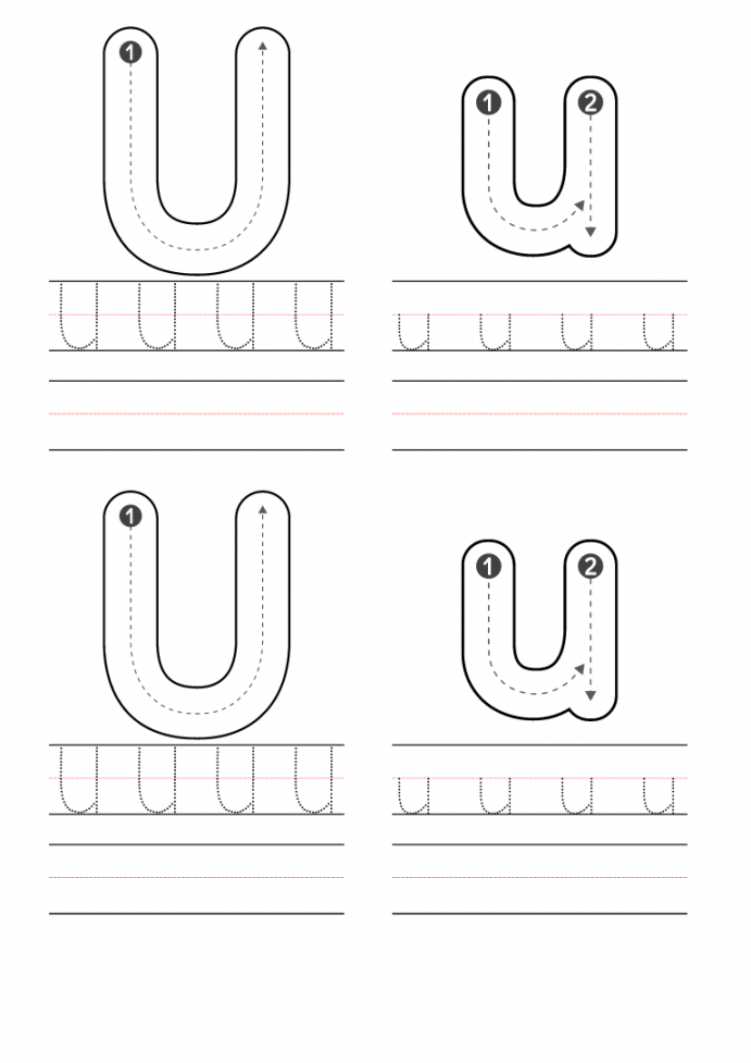 Free Preschool Letter U Worksheets Printable PDF