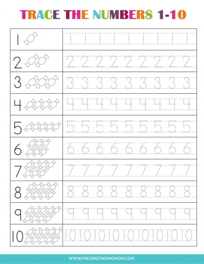 Free Preschool Number Worksheets -0 - Freebie Finding Mom