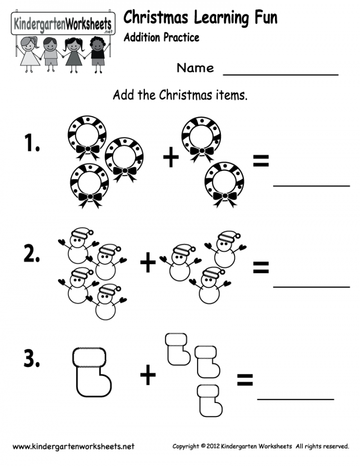 Free Printable Holiday Worksheets  Free Printable Kinderga