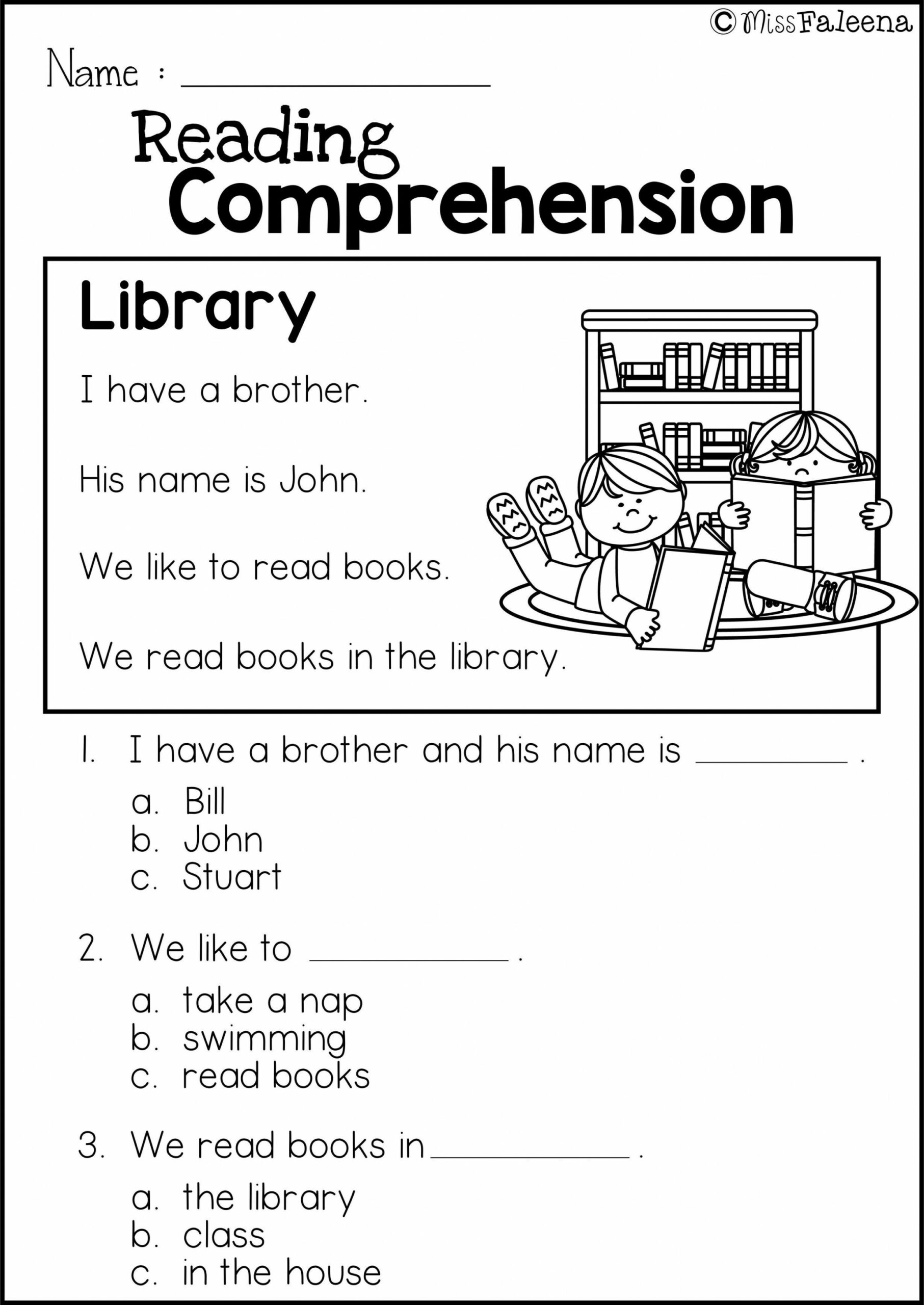 Free Reading Comprehension Practice  Reading comprehension