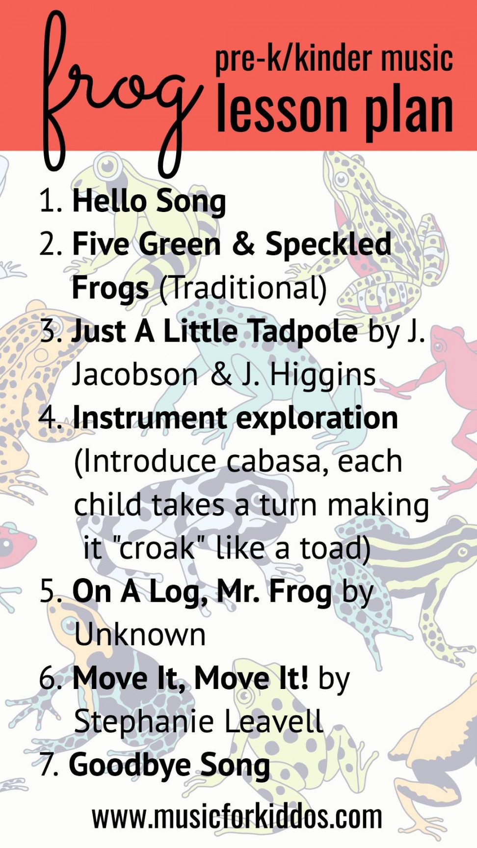 Frog Music Lesson Plan For Preschool & Kindergarten — Music for Kiddos