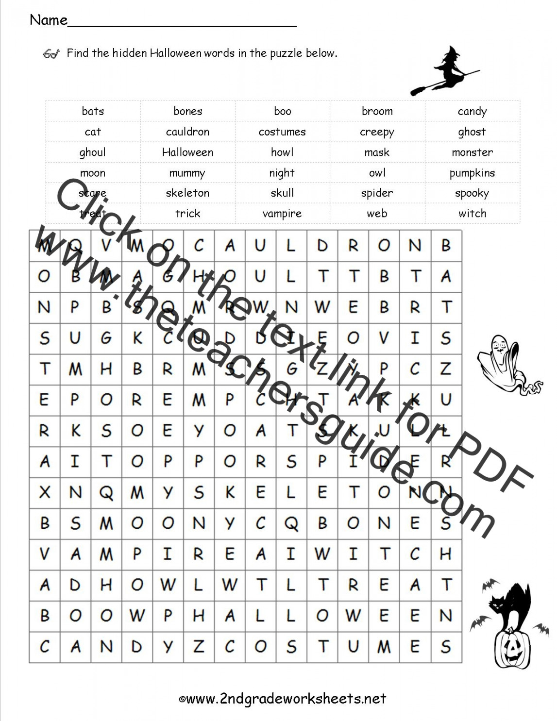 Halloween Worksheets and Printouts