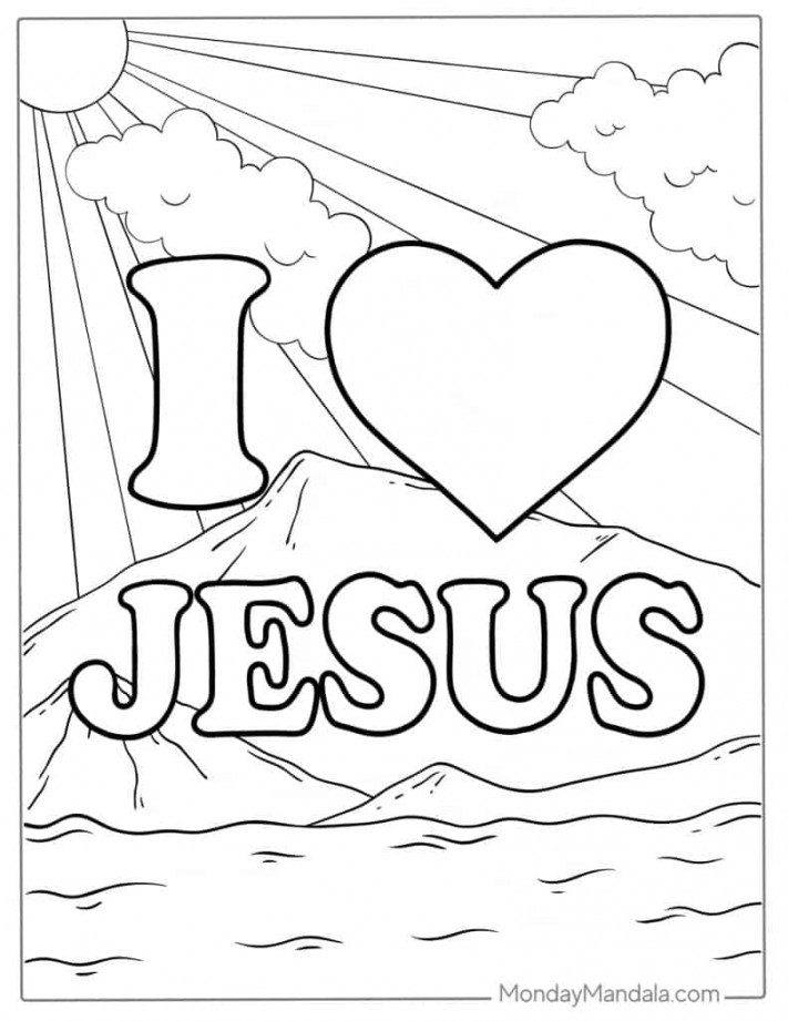 Jesus Coloring Pages (Free PDF Printables)