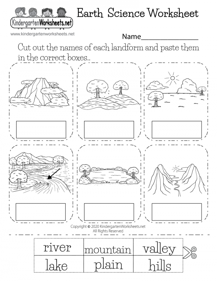 Landforms Earth Science Worksheet - Free Printable, Digital, & PDF