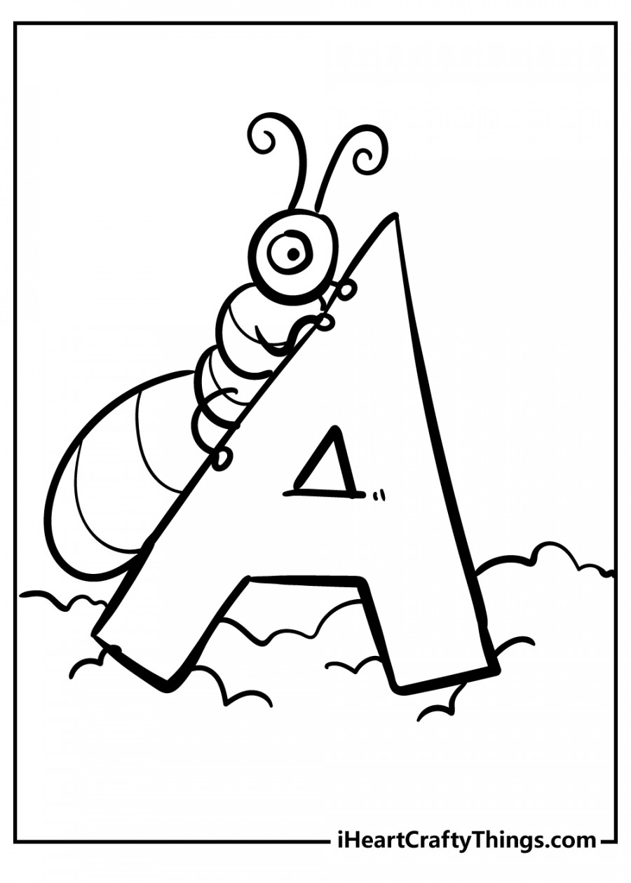 Letter A Coloring Pages (% Free Printables)