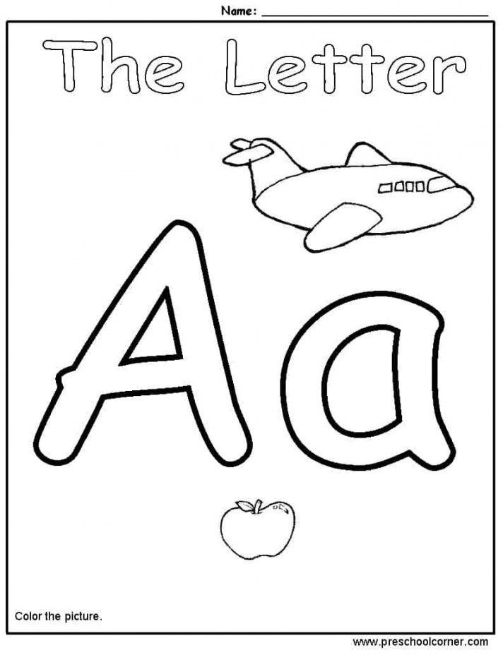 Letter A Preschool Printables  Letter worksheets for preschool