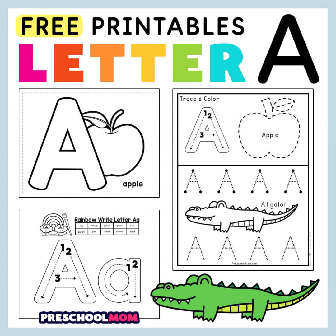 Letter A Preschool Printables - Preschool Mom