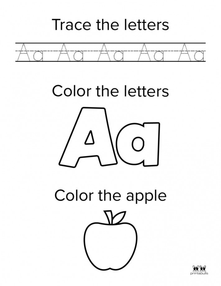 Letter A Worksheets -  FREE Printables  Printabulls