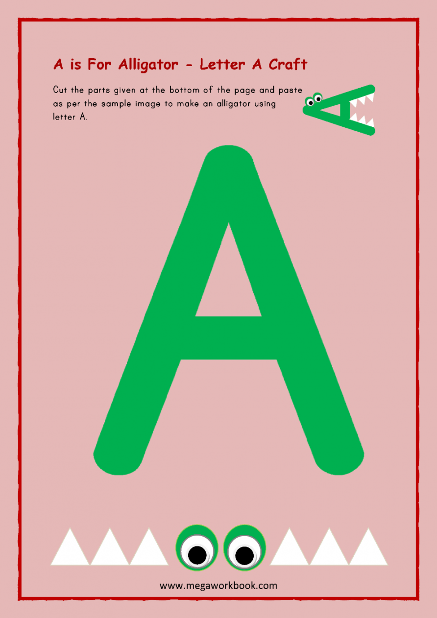 Letter A Worksheets - Letter A Activities - Letter A Worksheets