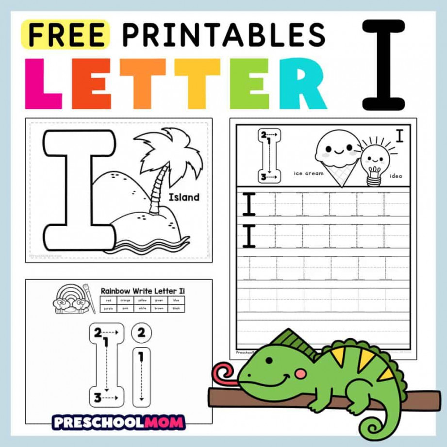 Letter I Preschool Printables - Preschool Mom