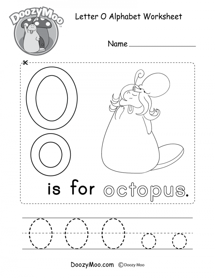 Letter O Alphabet Activity Worksheet - Doozy Moo