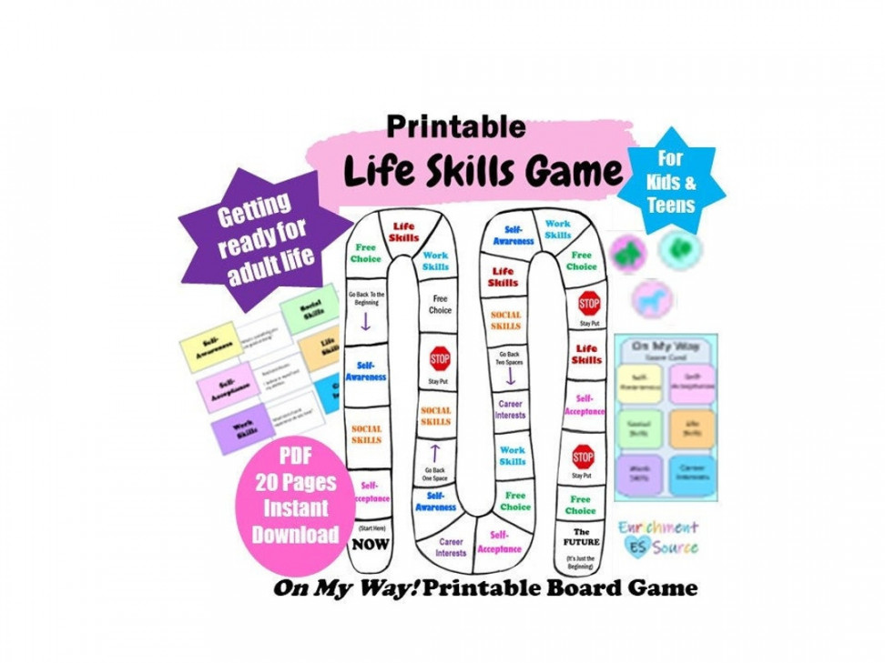 Life Skills Printable Board Game Counseling Group Game Adult - Etsy