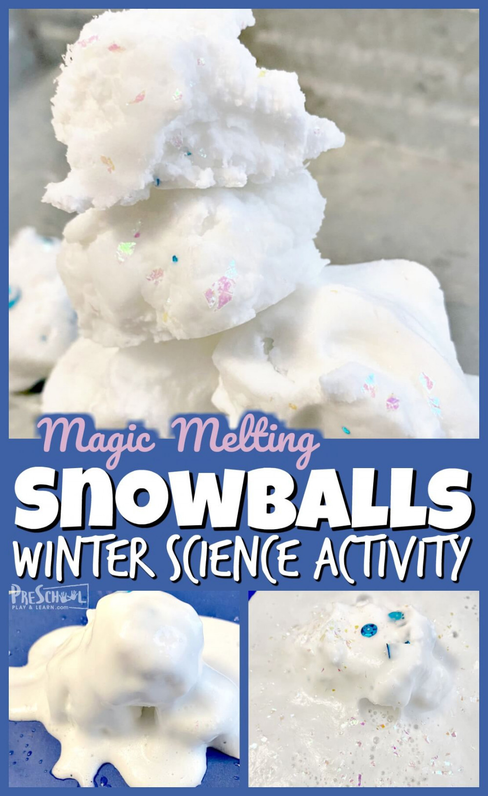 ❄️ Magic Melting Snowballs - Easy Winter Science Experiments