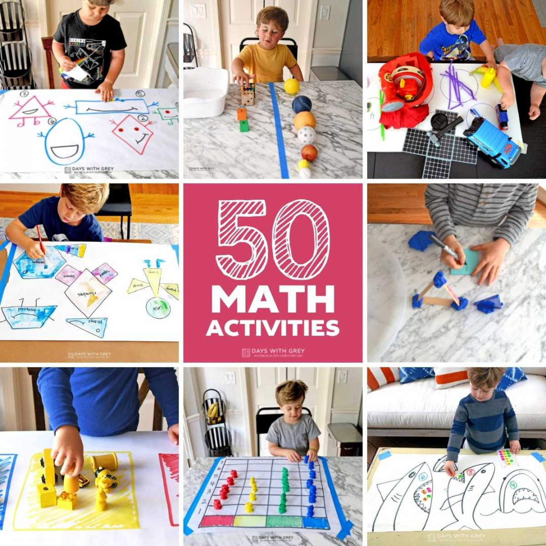 Math Activities for Preschoolers - Days With Grey