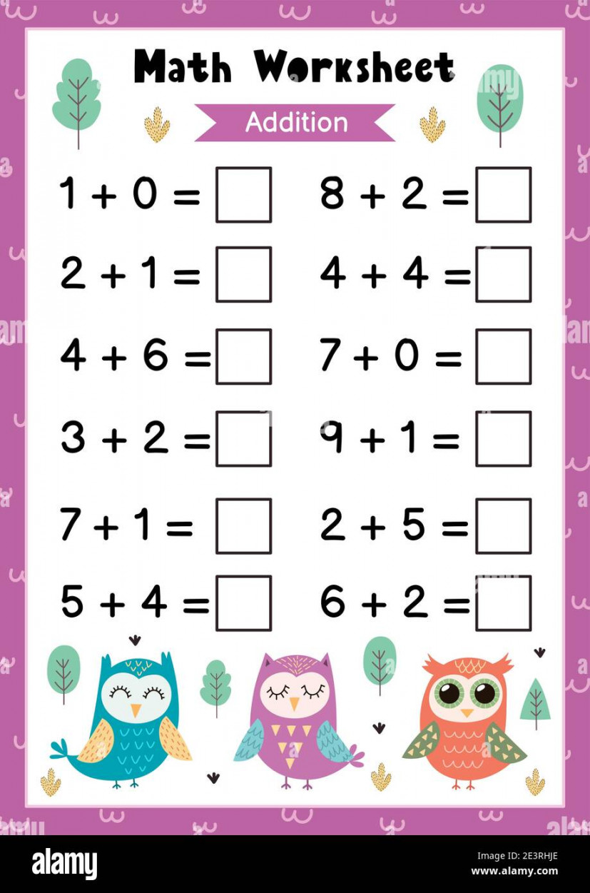 Math worksheet hi-res stock photography and images - Alamy